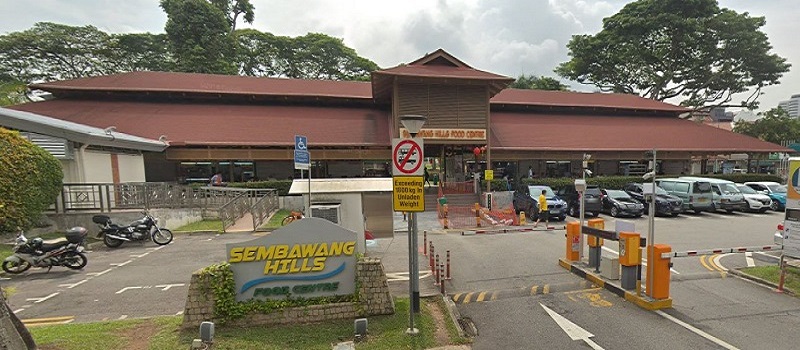 Sembawang Hills Food Centre located near Lentoria Condo on Lentor Hills Road (Parcel B). Development by TID Hong Leong and Mitsui Fudosan.